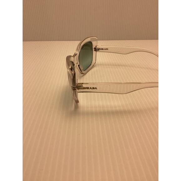 Prada Clear Cat Eye Sunglasses SPR 19M With Case - Picture 9 of 16